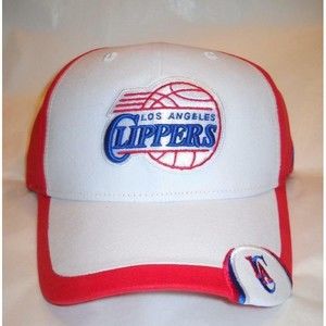 REEBOK NBA LOS ANGELES CLIPPERS Hat Cap Red Adjustable Structured OSFA